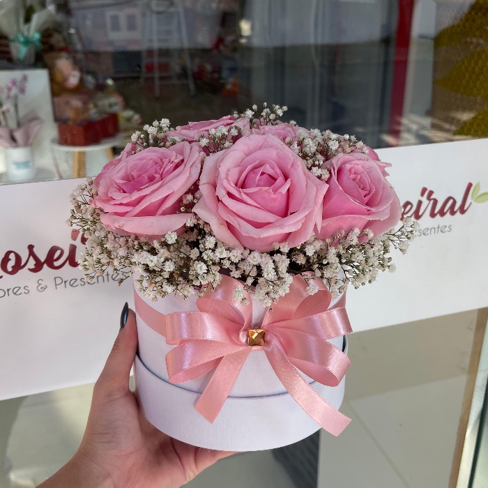Box floral com rosas